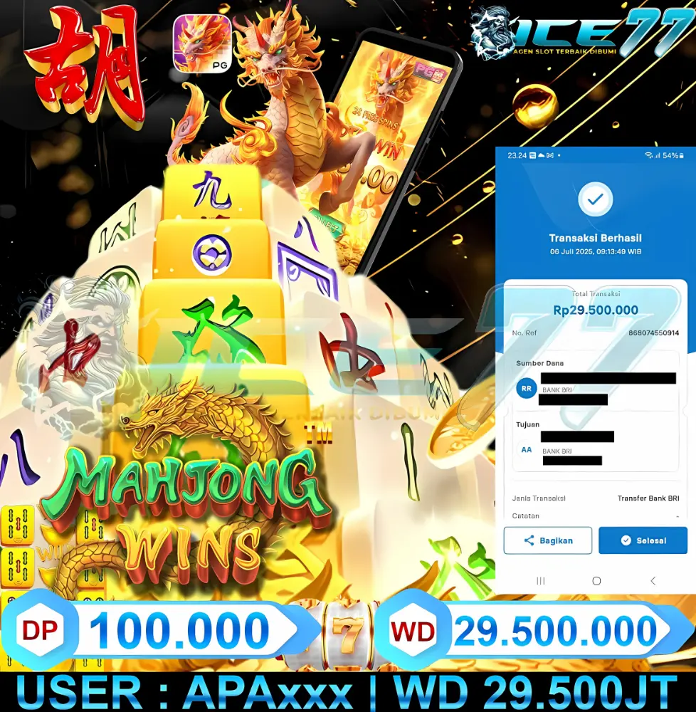 ICE77 JACKPOT RTP SLOT GACOR Rp.50.000.000.,- LUNAS